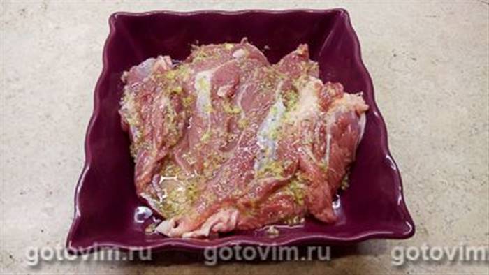 Запечена гомілка індички з часником, лимоном і розмарином (у мультиварці), Крок 05