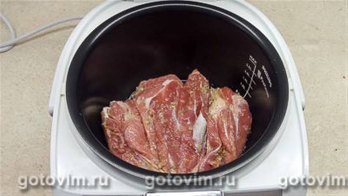 Запечена гомілка індички з часником, лимоном і розмарином (в мультиварці), Крок 06