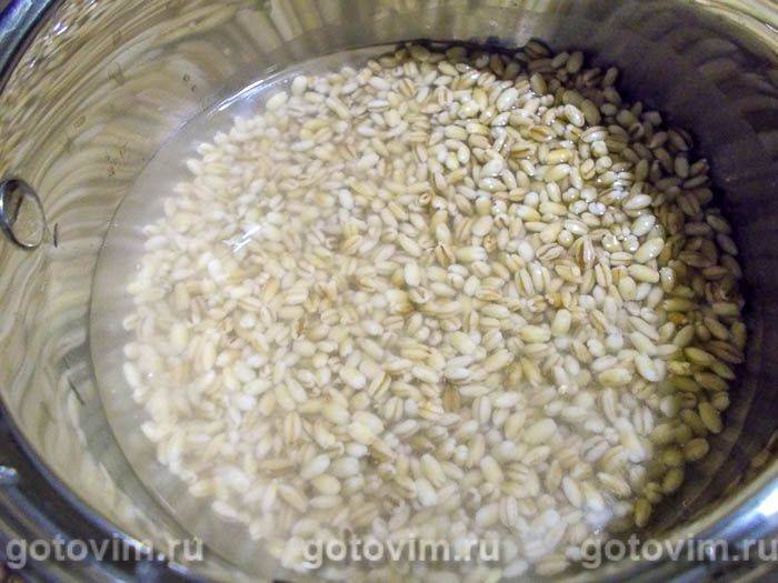 Гуска в духовці цілком, фарширована перловкою, Крок 04