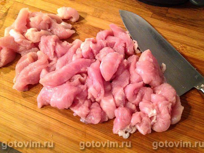 Індичка, смажена з лісовими грибами, Крок 01