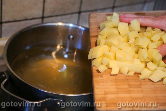 Качиний суп із буряковим бадиллям, Крок 04