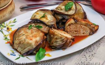 Котлета в конверті з баклажана