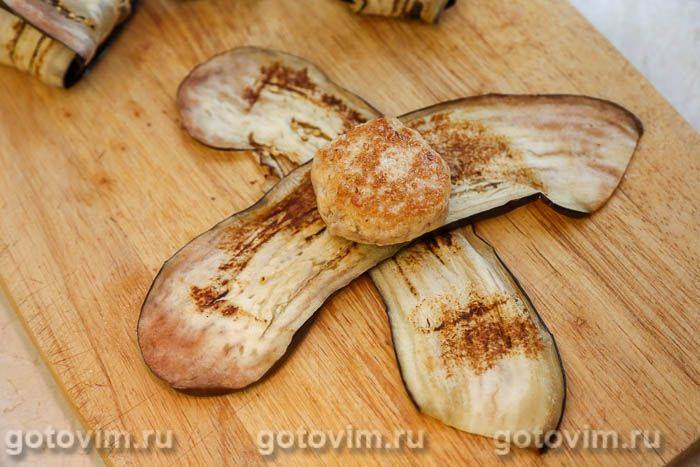 Котлета в конверті з баклажана або Кюрдан-кебаб (Kürdan Kebabı), Крок 06