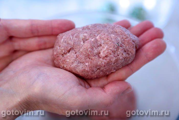 Фотографії рецепта Котлети з баранини з сиром і зеленню, 05 Котлети з баранини з сиром і зеленню, Крок 05