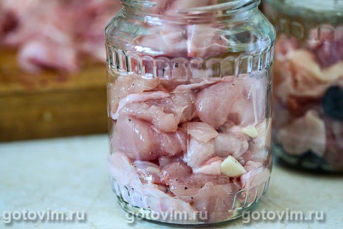 Фотографії рецепта Куряча тушонка в желе, 04 Куряча тушонка в желе, Крок 04