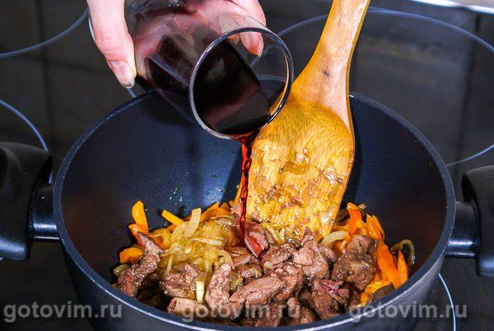 Фотографії рецепта Печінка у винному соусі з коричневим цукром, 06 Печінка у винному соусі з коричневим цукром, Крок 06