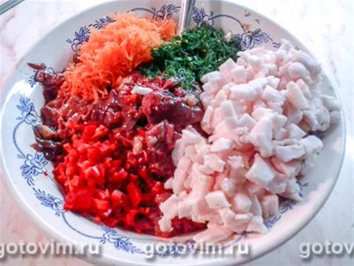 Печінкова ковбаса (печінковий сальтисон), Крок 01