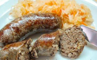 Печінкова ковбаса з гречкою