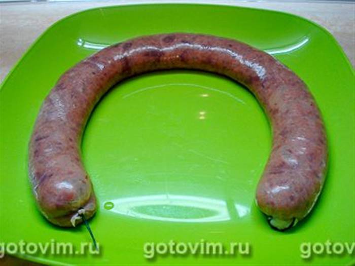 Фотографії рецепта Печінкова ковбаса з гречкою, 06 Печінкова ковбаса з гречкою, Крок 06