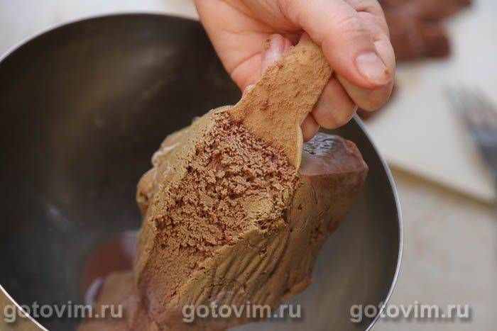 Фотографії рецепта Печінковий торт із часниковим соусом, 03 Печінковий торт із часниковим соусом, Крок 03