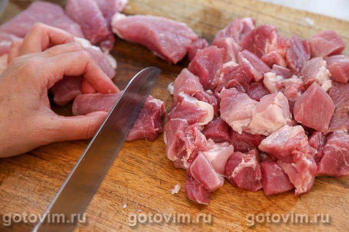 Рагу зі свинини зі смаженими баклажанами та картоплею в соєвому соусі, Крок 04
