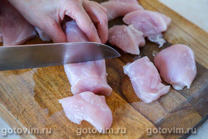Фотографії рецепта Шашлик з індички з овочами та салом, 01 Шашлик з індички з овочами та салом, Крок 01