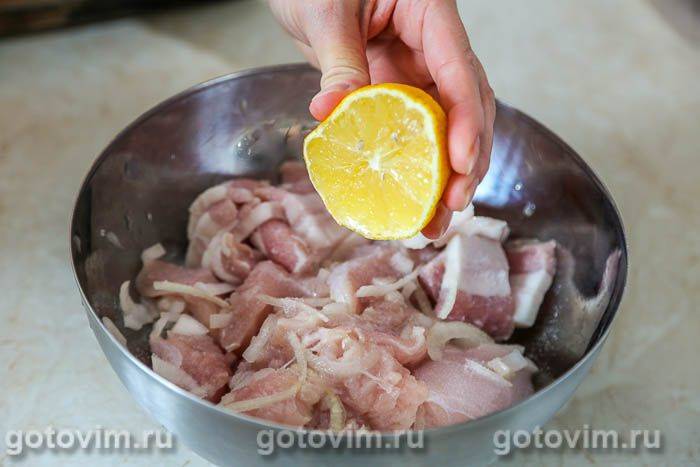 Фотографії рецепта Шашлик з індички з овочами та салом, 04 Шашлик з індички з овочами та салом, Крок 04