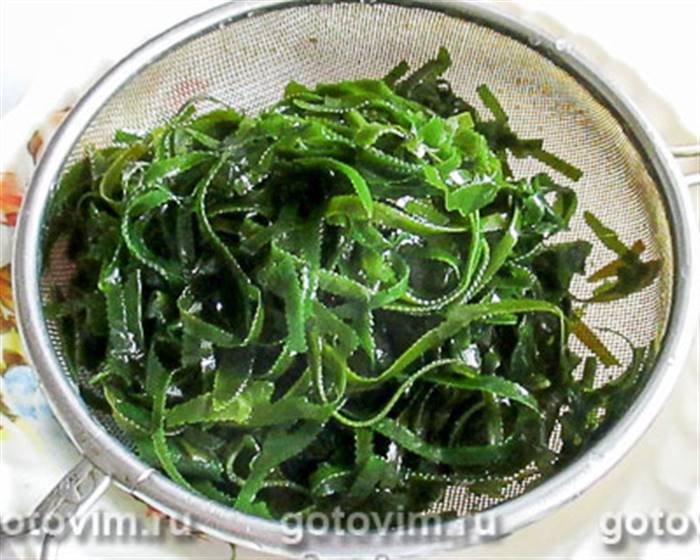 Закуска з курячим м'ясом і морською капустою в мультиварці, Крок 02