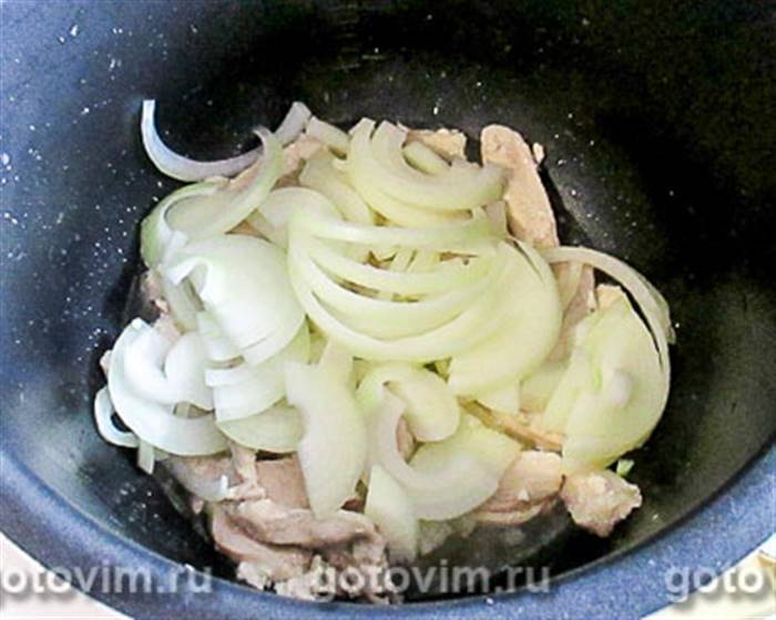 Закуска з курячим м'ясом і морською капустою в мультиварці, Крок 04