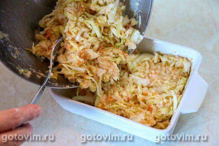 Запіканка з капусти з фаршем, Крок 06