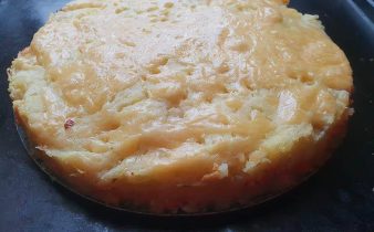 Запіканка з картопляного пюре з курячим фаршем