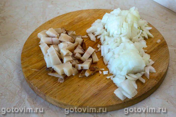 Запіканка з курячої грудки з беконом і хлібом, Крок 02