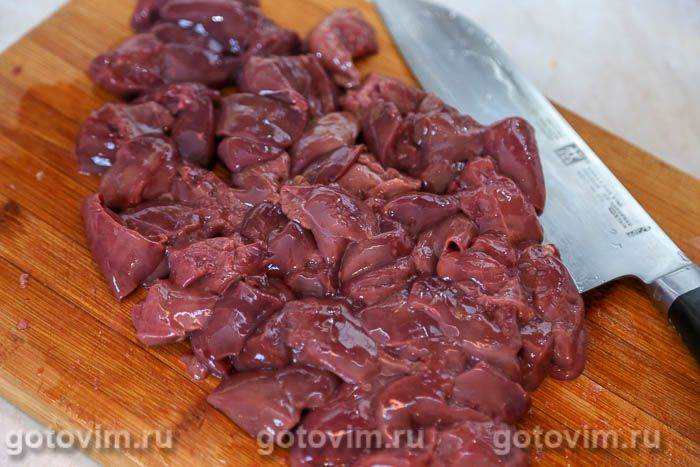 Фотографії рецепта Запіканка з курячої печінки та макаронів, 02 Запіканка з курячої печінки та макаронів, Крок 02