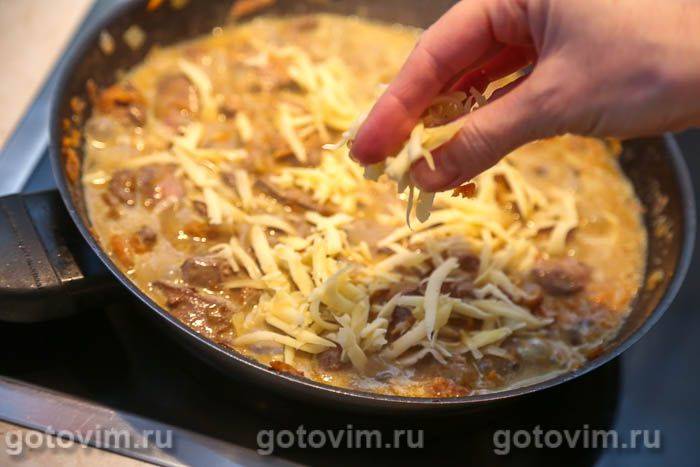 Фотографії рецепта Запіканка з курячої печінки та макаронів, 07 Запіканка з курячої печінки та макаронів, Крок 07
