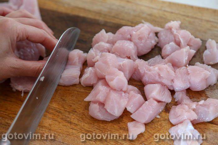 Індичка з баклажанами, Крок 01