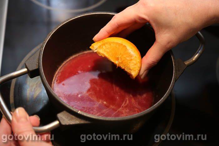 Качині ніжки в гранатовому соусі з грейпфрутом , Крок 06