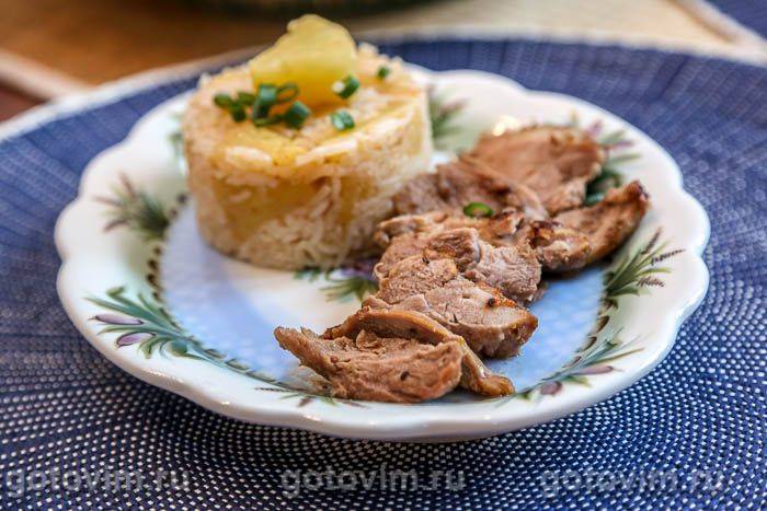 Качка з ананасами та рисом Качка з ананасами та рисом