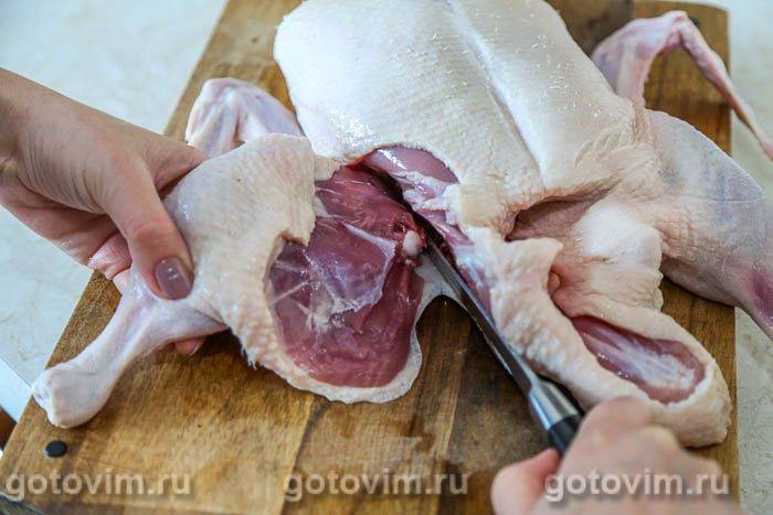 Качка з ананасами та рисом, Крок 01