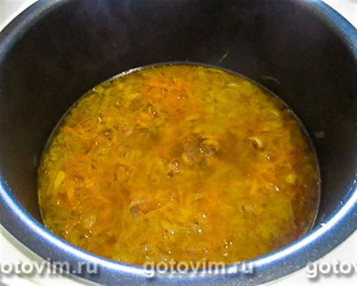 Картопля, тушкована з курячими сердечками в мультиварці, Крок 05