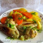 Картопля з курячими крильцями в духовці Картопля з курячими крильцями в духовці