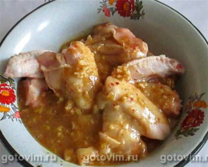Фотографії рецепта Картопля з курячими крильцями в духовці, 03 Картопля з курячими крильцями в духовці, Крок 03