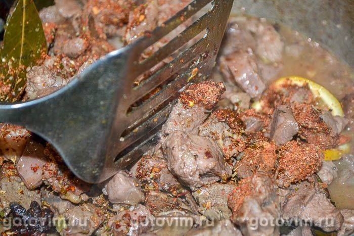 Фотографії рецепта Каурма по-грузинськи (смажена баранина, серце та печінка), 05 Каурма по-грузинськи (смажена баранина, серце та печінка), Крок 05