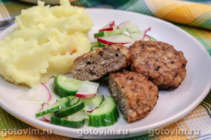 Котлети з курячих сердечок із курячим філе. Фотографія рецепта