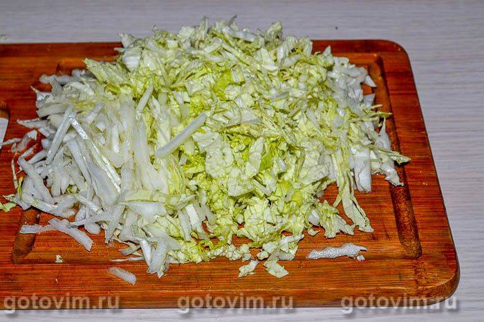 Котлети з пекінською капустою, Крок 01