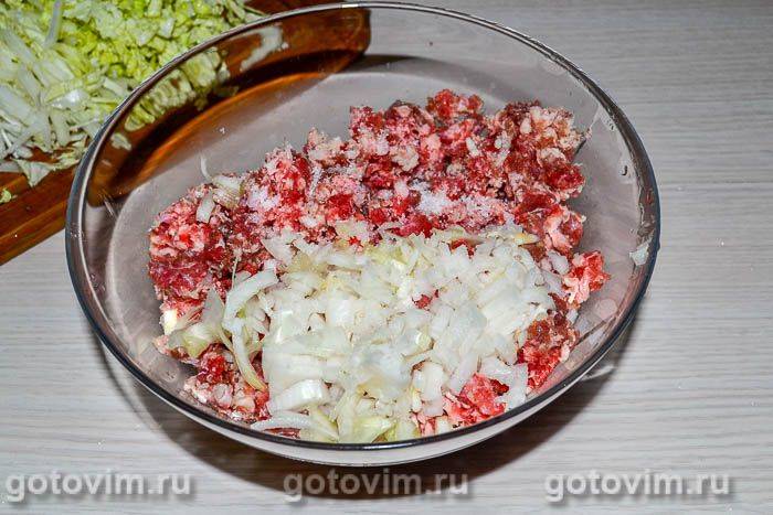 Котлети з пекінською капустою, Крок 02