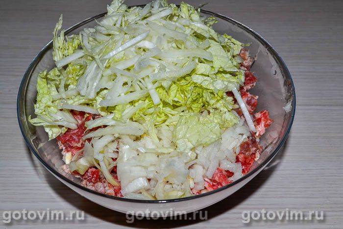 Котлети з пекінською капустою, Крок 03