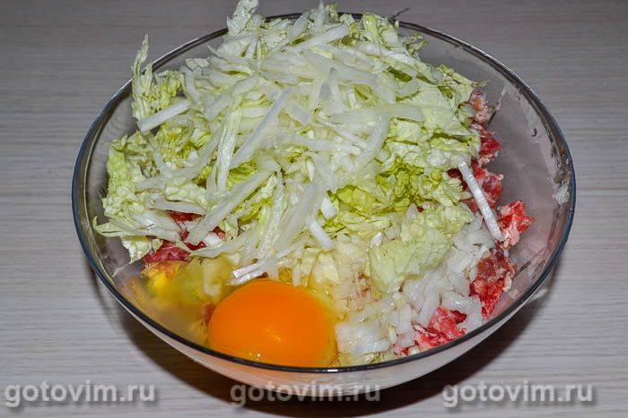 Котлети з пекінською капустою, Крок 04