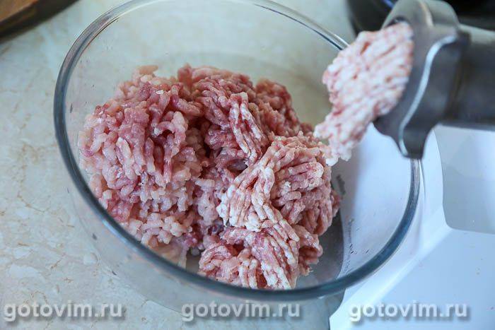 Фотографії рецепта Котлети зі свинини з куркою, запечені в овочевому соусі, 01 Котлети зі свинини з куркою, запечені в овочевому соусі, Крок 01