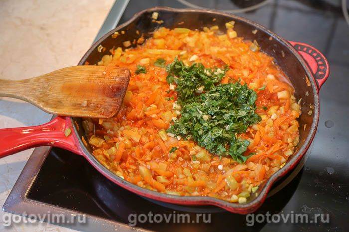 Фотографії рецепта Котлети зі свинини з куркою, запечені в овочевому соусі, 07 Котлети зі свинини з куркою, запечені в овочевому соусі, Крок 07