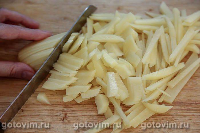Фотографії рецепта Курячі шлунки, тушковані з картоплею та капустою, 04 Курячі шлунки, тушковані з картоплею та капустою, Крок 04