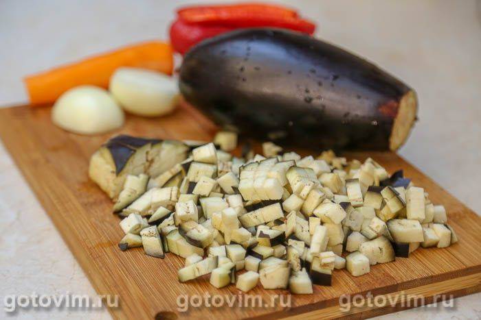Фотографії рецепта Печінковий торт із баклажанами, 05 Печінковий торт із баклажанами, Крок 05