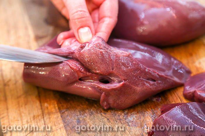 Печінковий торт із грибами, Крок 01