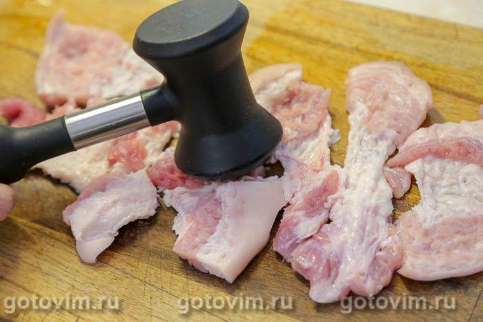 Піджарка зі свинини з грибами в соєвому соусі, Крок 02