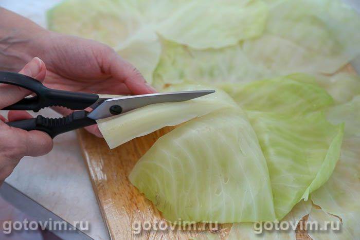 Фотографії рецепта Рулет із капусти з фаршем і рисом (у пакеті для запікання) , 03 Рулет із капусти з фаршем і рисом (у пакеті для запікання) , Крок 03
