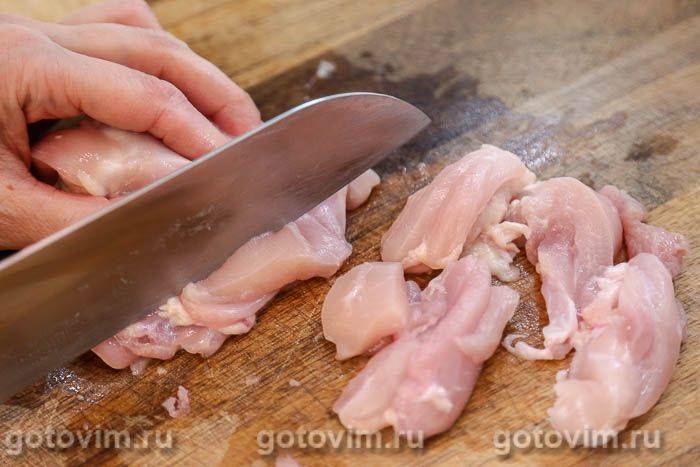 Рулетики з кабачків із курячою котлетою, Крок 02