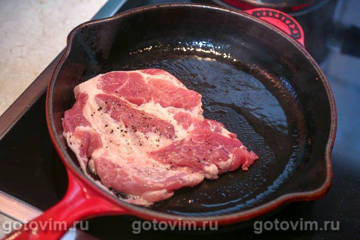 Стейки зі свинини з яйцем пашот, Крок 04