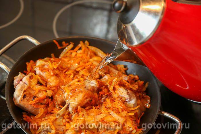 Тушкований кролик у сметані з овочами, Крок 07
