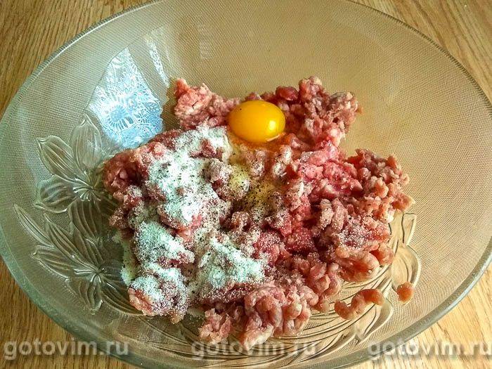 Запіканка з фаршем, броколі та кабачком, Крок 01