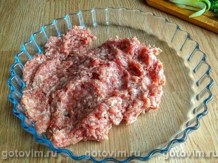 Фотографії рецепта Запіканка з фаршем, броколі та кабачком, 03 Запіканка з фаршем, броколі та кабачком, Крок 03