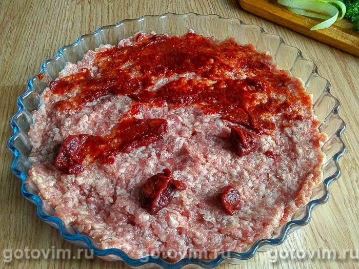 Фотографії рецепта Запіканка з фаршем, броколі та кабачком, 04 Запіканка з фаршем, броколі та кабачком, Крок 04